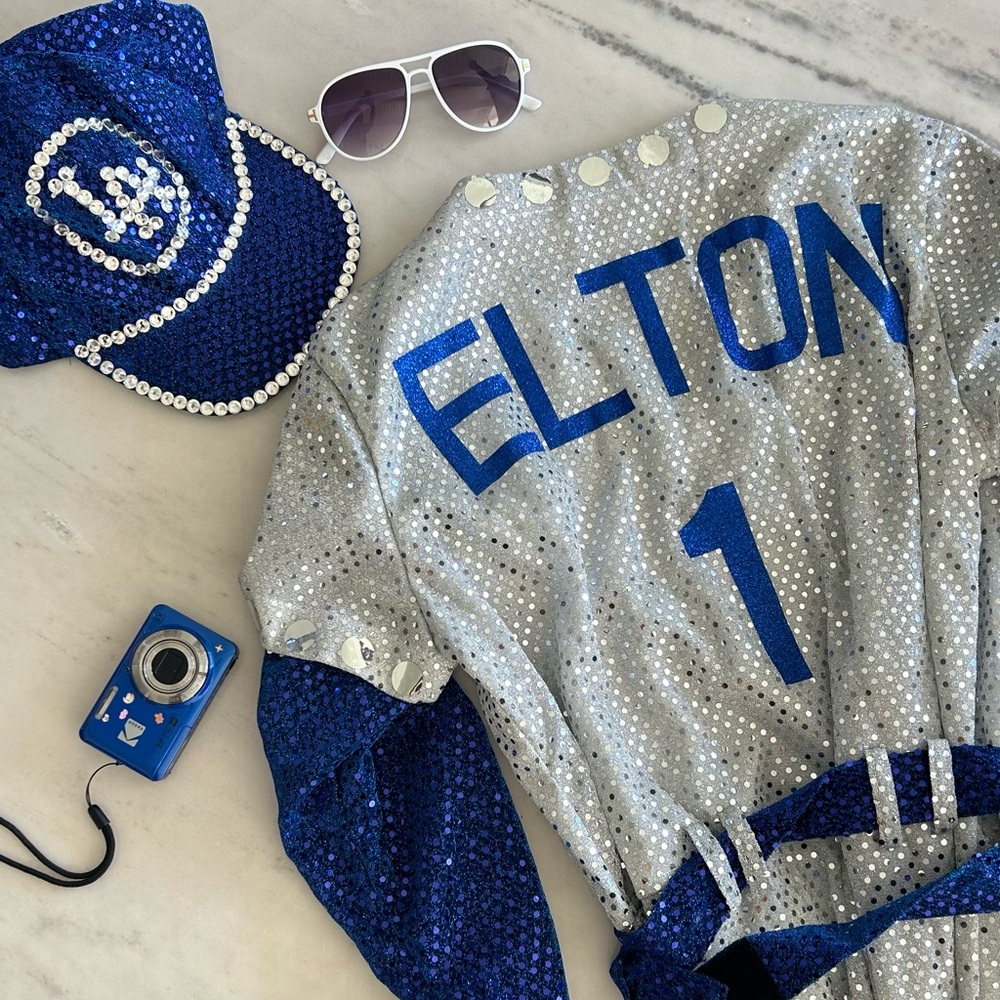 Elton John Dodgers Jumpsuit + Hat